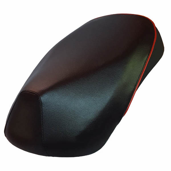 Sym Mio 50 150 Scooter Seat Cover Black with Red Piping